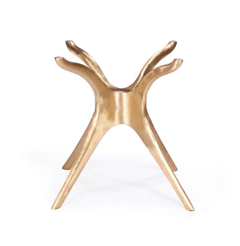 Vicenza B Brass Dining Table - Image 5