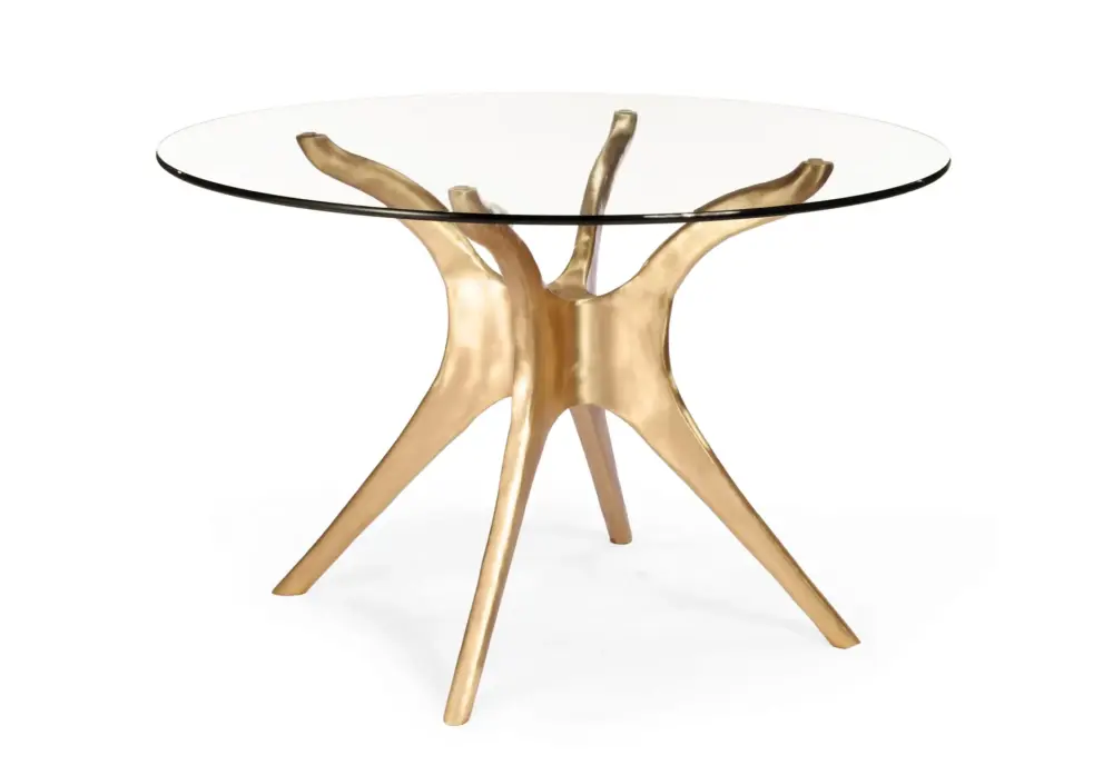 Vicenza B Brass Dining Table