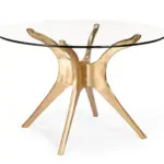 Vicenza B Brass Dining Table