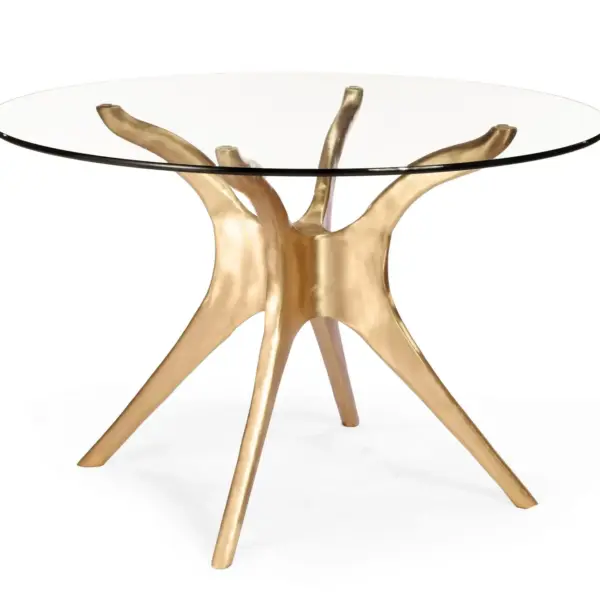 Vicenza B Brass Dining Table