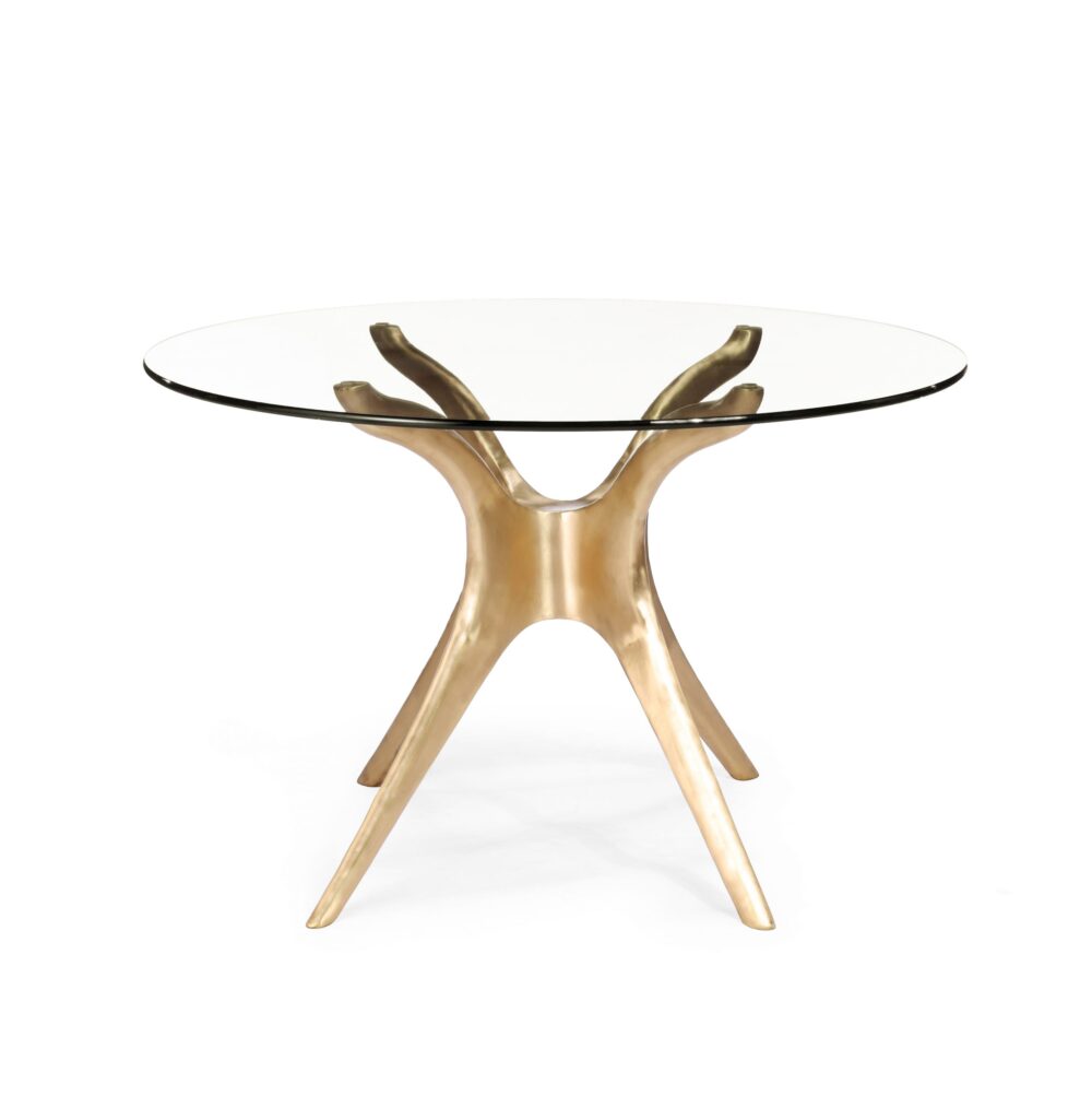 Vicenza B Brass Dining Table - Image 2