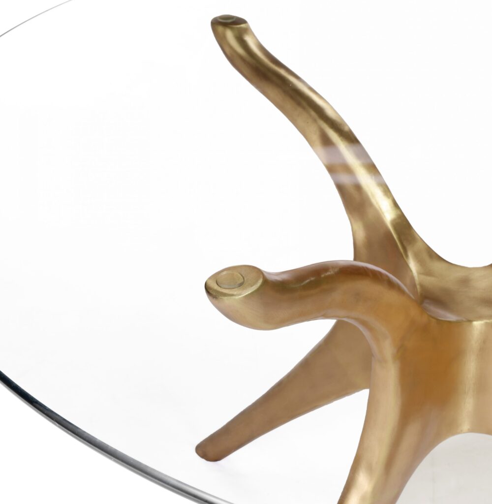 Vicenza B Brass Dining Table - Image 3