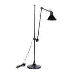 Broadway A 1 floor lamp made with black
  coated metal frame and adjustable head – main view