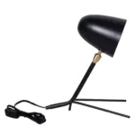 Broadway B 1 table lamp made with black
  coated metal frame and adjustable head – main view