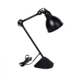 Broadway C 1 table lamp made with black
  coated metal frame and adjustable head – main view