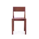 Chiba 1 dining chair made with solid
  American walnut and solid American walnut seat – main view