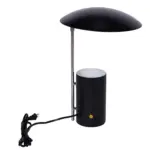 Disk B 1 table lamp made with black
  coated metal frame and adjustable head with on/off dimmer – main view