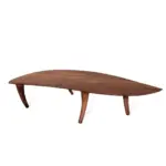 Dragon 1 coffee table made with solid
  American walnut top and base – main view