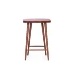 Kagoshima A 1 counter stool made with
  solid American wood walnut and walnut wooden legs – main view