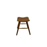 Maki B 1 counter stool made with American
  walnut stained solid ashwood seat and ashwood wooden legs – main view