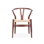 Murcia A 1 dining chair made with solid
  American walnut frame and papercord seat – main view