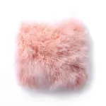 Sheep A 1 pillow made with genuine
  sheepskin Tibetan lamb fur and polyester insert and coton back fabric with a
  zipper – main view