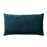 Velvet B 8 pillow made with velvet
  upholstery fabric and feather / down insert with zipper – front view