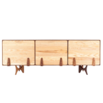 Tampa C 1 sideboard made with solid
  American walnut frame and legs – side view
