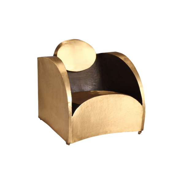 Helios Brass Lounge Chair