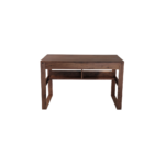 Traverse 1 desk made with solid American
  walnut top and base – main view