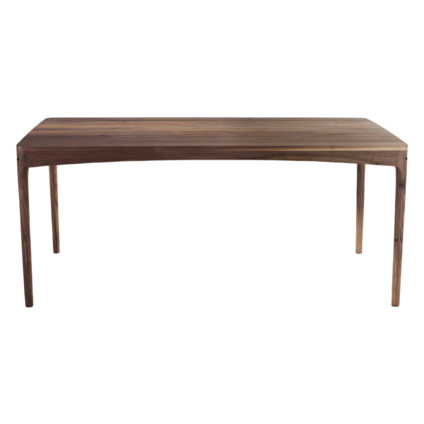 Westwood 1 dining table made with solid
  American walnut top and legs – main view