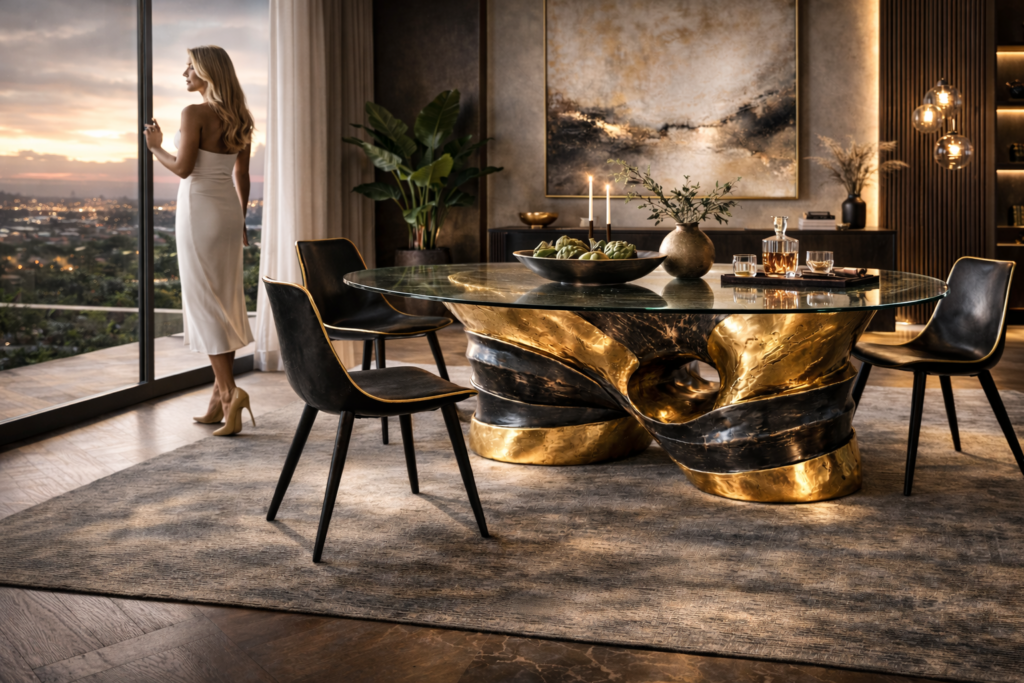 Brass Furniture Care: handforged brass furniture