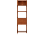 Norr 1 shelves made with veneered
  American walnut frame and solid American walnut legs – main view